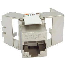 Excel Keystone betét Cat6 FTP kábelre 10Giga Low profile (moduláris)