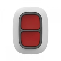 AJAX Double button WH vezeték nélküli két gombos pánik gomb, fehér