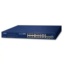 Planet FGSW-1816HPS 16-Port 10/100Mbps 802.3at PoE (220W) +2Port Gigabit sw.