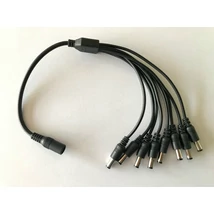 Folksafe DC1F8M szerelt tápcsatlakozó elosztó 1 aljzat 8 dugó