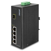 Planet ISW-514PTF ipari PoE switch 4-Port 10/100TX PoE+1-Port 100FX SFP Ethernet