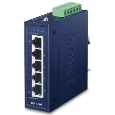Planet IGS-500T ipari switch 5-Port Gigabit Ethernet