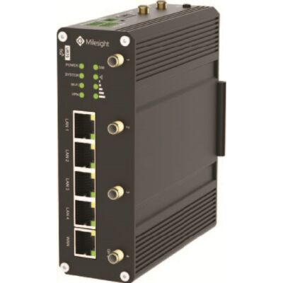 Milesight UR35-L04EU-G-P-W ipari 4G LTE modem router,4x100Mbps Eth.,GPS,PoE,WiFi