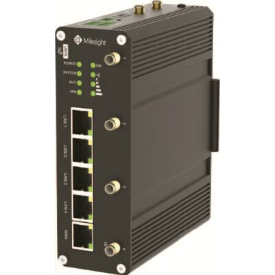 Milesight UR35-L04EU-W ipari 4G LTE modem router,4x100Mbps Ethernet,WiFi