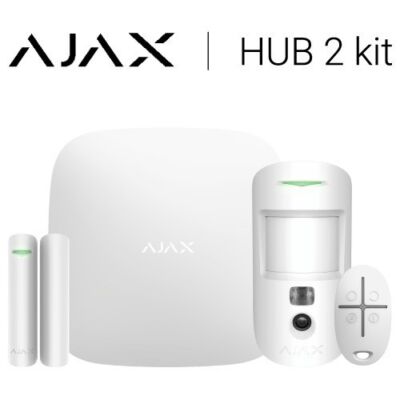 AJAX STARTER CAM WH- HUB2+1db Motionprotect CAM+1db Doorprotect+1db Spacecontrol
