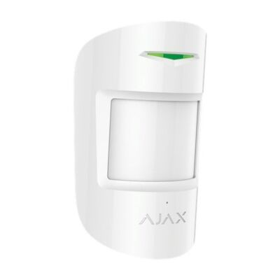 AJAX CombiProtect WH vezetéknélküli PIR mozgás+üvegtörésérzékelő, fehér