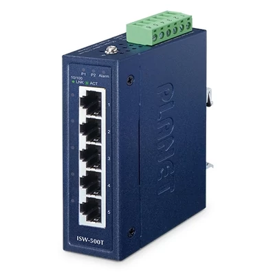 Planet ISW-500T ipari switch 5-Port 10/100TX Ethernet