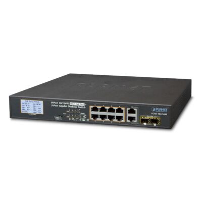 Planet FGSD-1022VHP 8-Port 10/100TX PoE + 2-Port Gigabit TP/SFP Combo switch