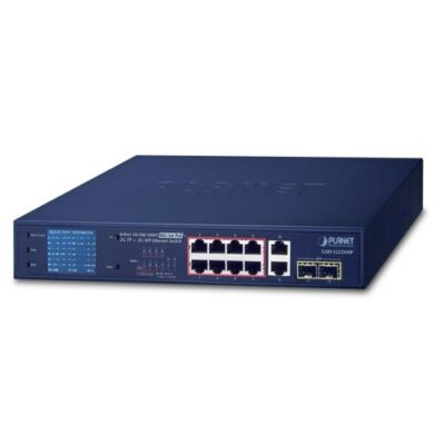 Planet GSD-1222VHP 8-Port Gigabit PoE + 2-Port Gigabit TP + 2-port SFP switch
