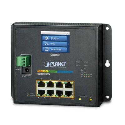 Planet WGS-5225-8P2SV ipari PoE switch 8-Port Gigabit PoE +2 Port SFP