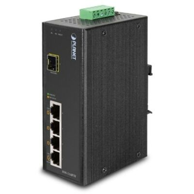 Planet ISW-514PTF 4-Port 10/100TX PoE + 1-Port 100FX SFP Ethernet switch