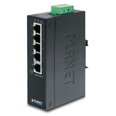 Planet ISW-501T ipari switch 5-Port 10/100TX Ethernet
