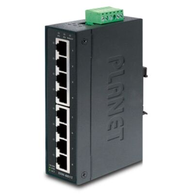 Planet ISW-801T ipari switch 8-Port 10/100TX Ethernet