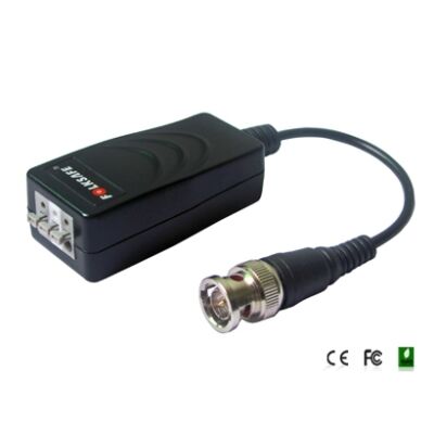 Folksafe FS-HDP4000 1 CH passzív HD-CVI/TVI/AHD video balun vevő földhurok lev.