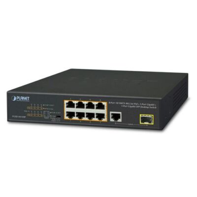 Planet FGSD-1011HP 8-Port 10/100TX PoE + 1-Port Gigabit Eth + 1-Port SFP switch